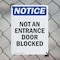 Signmission Not An Entrance Door Blocked OSHA Notice Sign, Plastic, 7in W x 10in L, 2PK OS-2PACK-NS-P-710-V-15145 - alternate 5